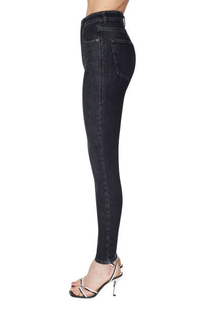 Diesel UK 1984 Slandy-High 09D96 Super Skinny Jeans Black/Dark Grey