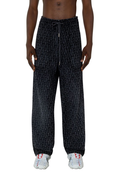 Diesel UK Black/Dark Grey D-Martians Track Denim 068Aw Straight