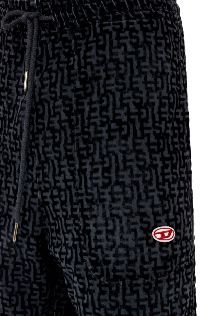 Diesel UK Black/Dark Grey D-Martians Track Denim 068Aw Straight