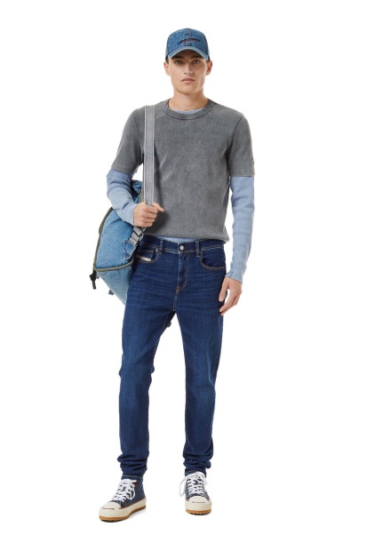 Diesel UK 1983 09B98 Skinny Jeans Dark Blue