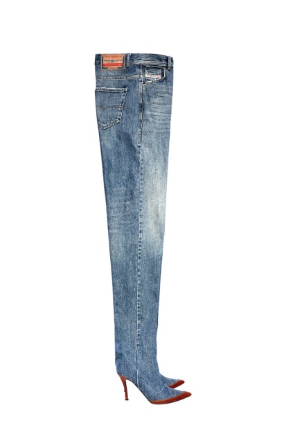 1956 007A7 Straight Jeans Diesel UK Medium Blue