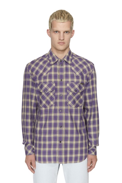 Dark Violet Diesel UK S-Ocean-Check-Nw