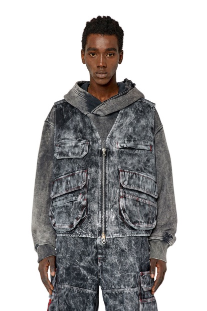 Diesel UK D-Samp In Black/Dark Grey