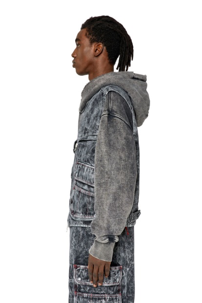 Diesel UK D-Samp In Black/Dark Grey