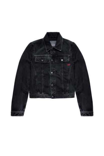 Black/Dark Grey Diesel UK D-Milo Trucker Jacket
