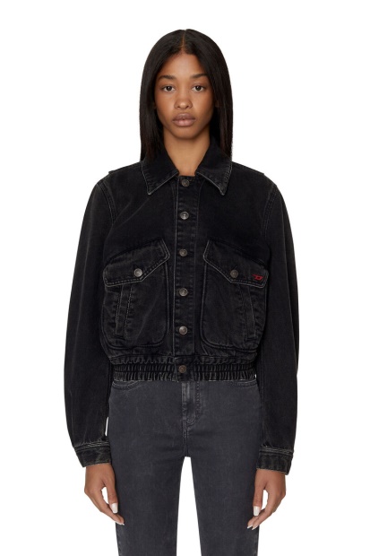 Diesel UK Black/Dark Grey De-Tracy Bomber Jacket