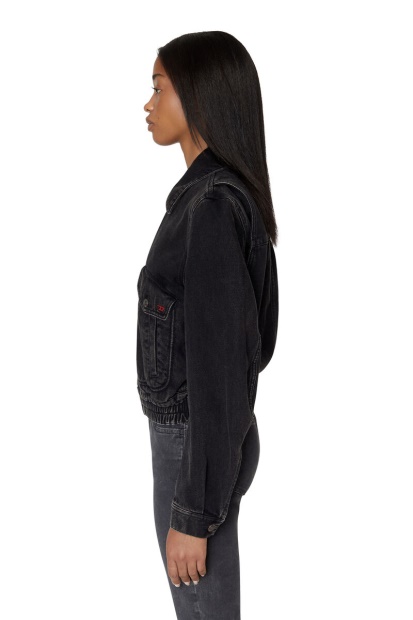 Diesel UK Black/Dark Grey De-Tracy Bomber Jacket