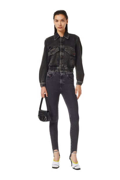 Black/Dark Grey Slandy Joggjeans 069Zm Super Skinny Diesel UK