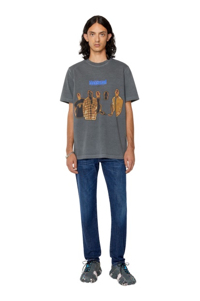 Diesel UK 2019 D-Strukt 09B90 Slim Jeans Dark Blue