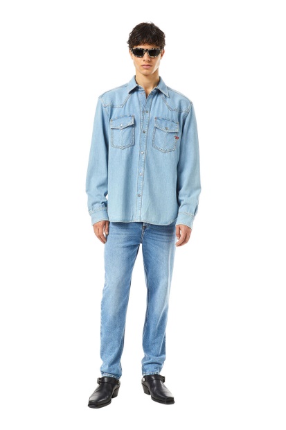 Medium Blue D-Ocean Western Shirt Diesel UK