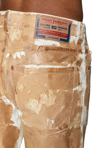 2010 007B7 Straight Jeans Diesel UK Light Brown