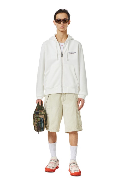 Diesel UK S-Ginn-Hood-Zip-Ind White