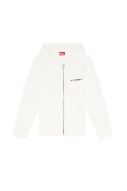 Diesel UK S-Ginn-Hood-Zip-Ind White