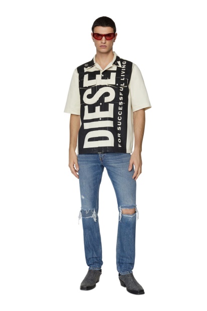 1995 09E02 Straight Jeans Diesel UK Medium Blue