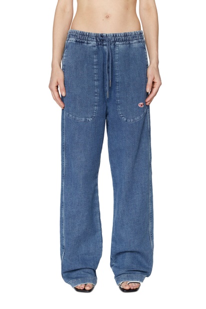 Medium Blue Diesel UK D-Martians Track Denim 09C99 Straight