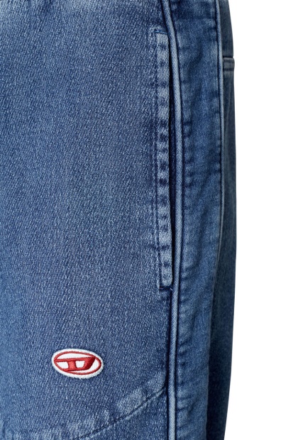 Medium Blue Diesel UK D-Martians Track Denim 09C99 Straight