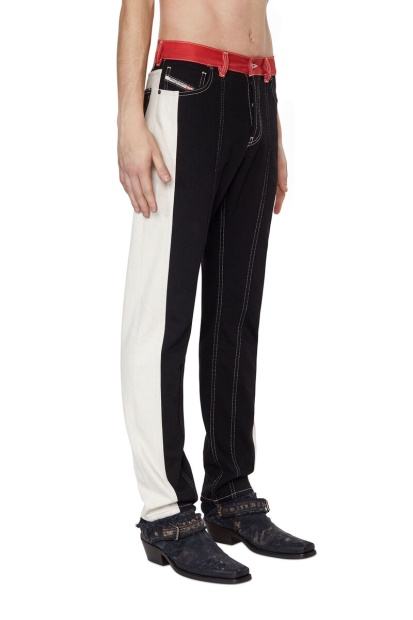 1995 0Eiar Straight Jeans Diesel UK Black/White