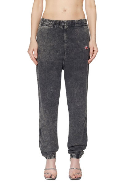 Black/Dark Grey D-Lab Track Denim 069Zf Tapered Diesel UK