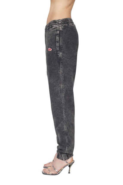 Black/Dark Grey D-Lab Track Denim 069Zf Tapered Diesel UK