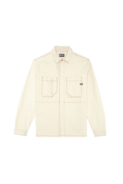 Diesel UK D-Hor Workwear Shirt In White