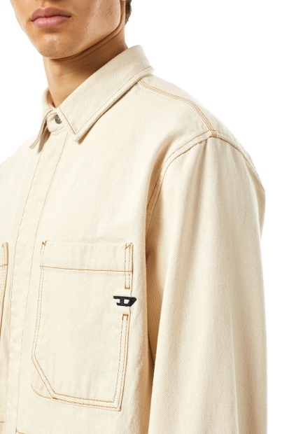 Diesel UK D-Hor Workwear Shirt White