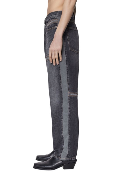 Diesel UK D-Mand 09D15 Straight Jeans Black/Dark Grey