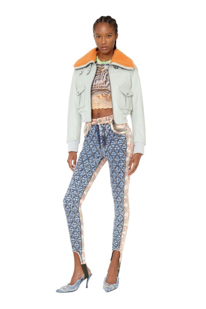 Light Blue Diesel UK D-Duct 0Elad Super Skinny Jeans