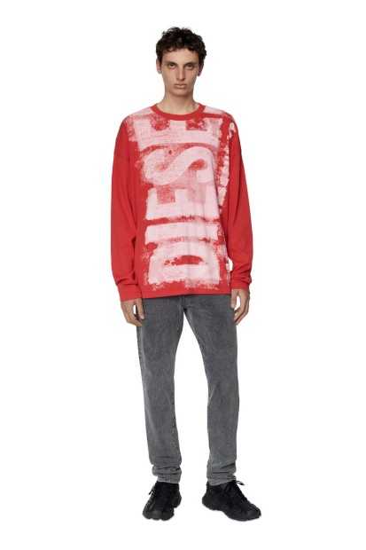 Diesel UK 2019 D-Strukt 09D78 Slim Jeans Black/Dark Grey