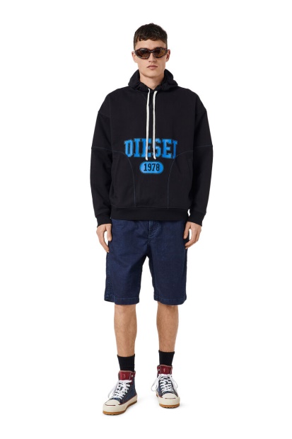 Dark Blue Diesel UK D-Krooley Joggjeans Chino Shorts