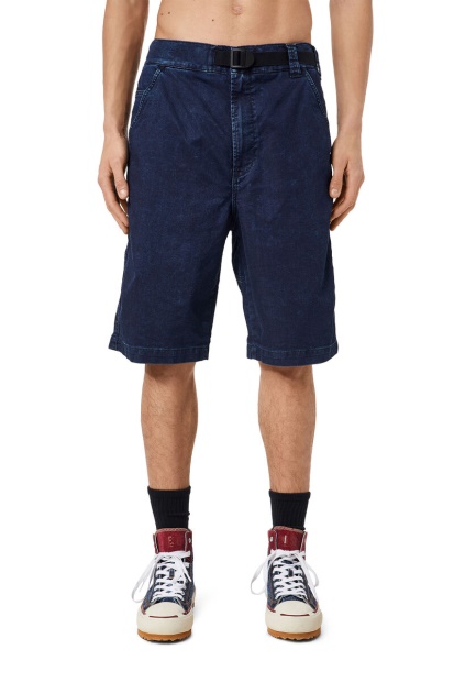 Dark Blue Diesel UK D-Krooley Joggjeans Chino Shorts