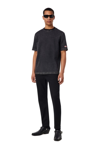D-Biggor Track Denim T-Shirt Diesel UK Black/Dark Grey