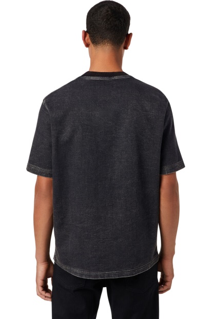 D-Biggor Track Denim T-Shirt Diesel UK Black/Dark Grey