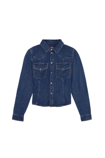 De-Rin Western Shirt Diesel UK Dark Blue