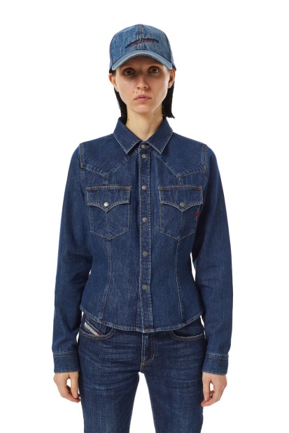 De-Rin Western Shirt Diesel UK Dark Blue