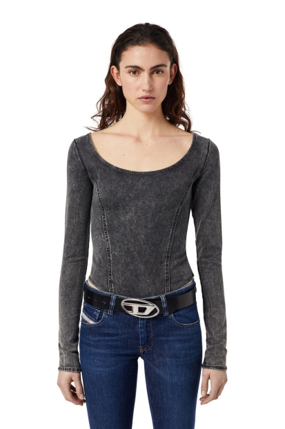 D-Cho Track Denim Bodysuit Diesel UK Dark Blue