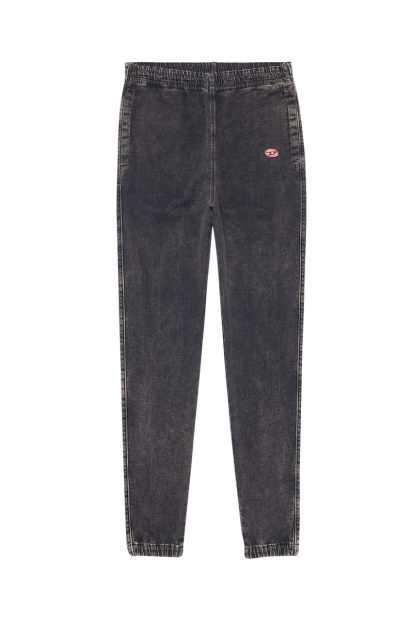 Black/Dark Grey Diesel UK D-Lab Track Denim 069Zf Tapered