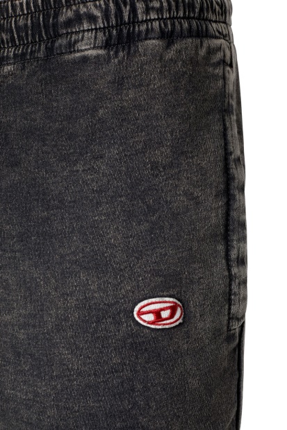 Diesel UK Black/Dark Grey Fashion D-Lab Track Denim 069Zf Tapered