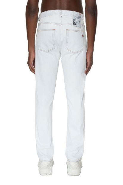 Diesel UK 2020 D-Viker 007H5 Straight Jeans White