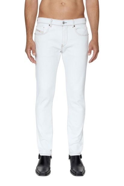 Diesel UK 2019 D-Strukt 09C06 Slim Jeans Light Blue