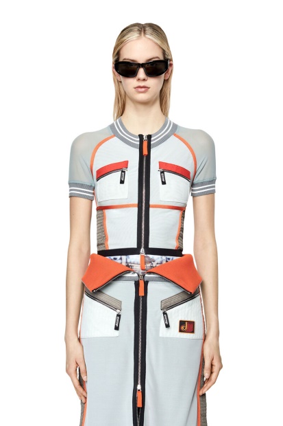 Diesel UK T-Toky Orange/White