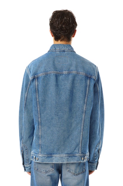 Medium Blue Diesel UK D-Riley Trucker Jacket