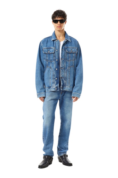 Diesel UK D-Riley Trucker Jacket Medium Blue