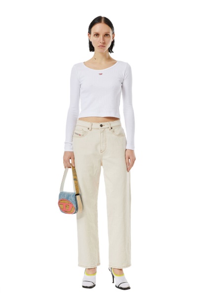 Diesel UK 2016 D-Air 09B94 Boyfriend Jeans White