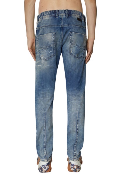 Diesel UK Krooley Joggjeans 09E09 Tapered Medium Blue