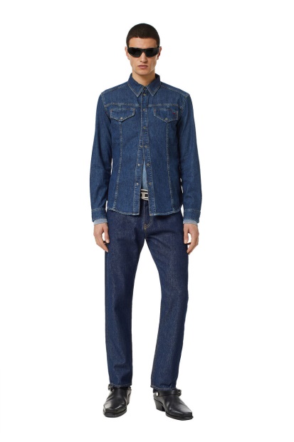 Dark Blue D-Westy Rodeo Shirt Diesel UK