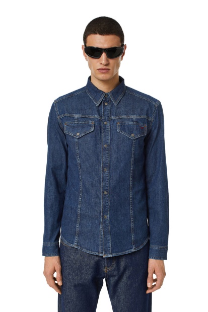 D-Westy Rodeo Shirt Diesel UK Dark Blue