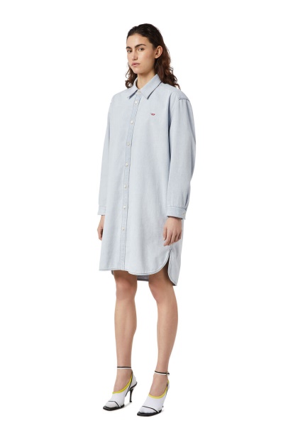 Diesel UK De-Blex Shirt Dress Light Blue