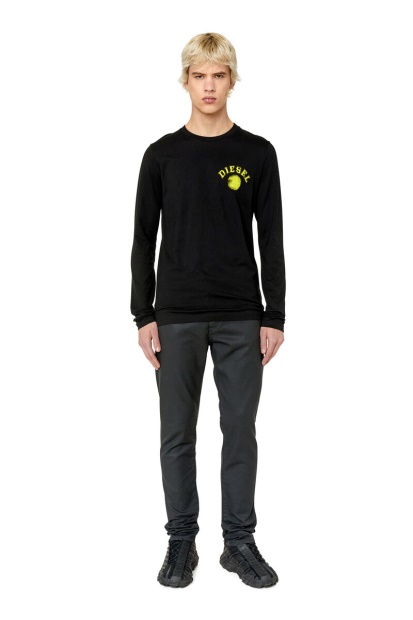 Black/Dark Grey Diesel UK D-Strukt Joggjeans 068Cp Slim