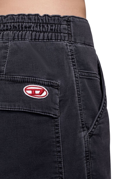 Black/Dark Grey D-Krooley Joggjeans Cargo Shorts Diesel UK