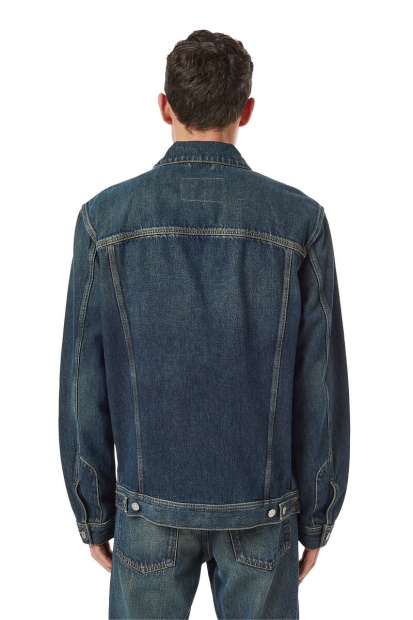 D-Riley Trucker Jacket Diesel UK Dark Blue